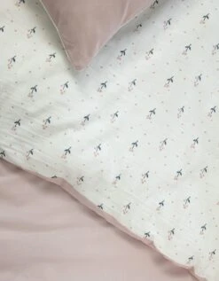 Parure De Lit Enfant Fleurie - Gaze De Coton -Maison Douceur Promos Magasin 100977 C01 zoomx vue7
