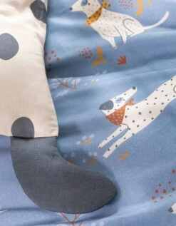 Linge De Lit Enfant Dalma - Coton Biologique Imprimé Chiens -Maison Douceur Promos Magasin 100988 C01 zoomx vue3
