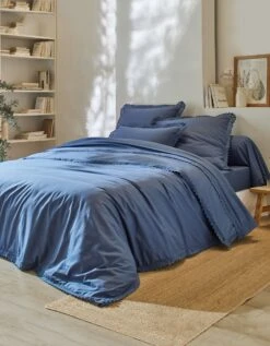 Linge De Lit Uni Dentelle Coton