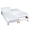 Protège-matelas Tête Et Pieds Relevables Molleton Imperméable Irrétrécissable