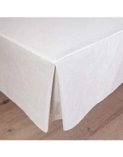 Cache-sommier Effet Lin Coton