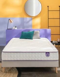 Matelas 651 Ressorts + Latex Mérinos 24 Cm Confort Ferme