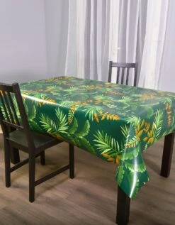 Nappe Toile Cirée Imprimé Feuillage Tropical