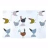 Set De Table Imprimé Poules - Lot De 4