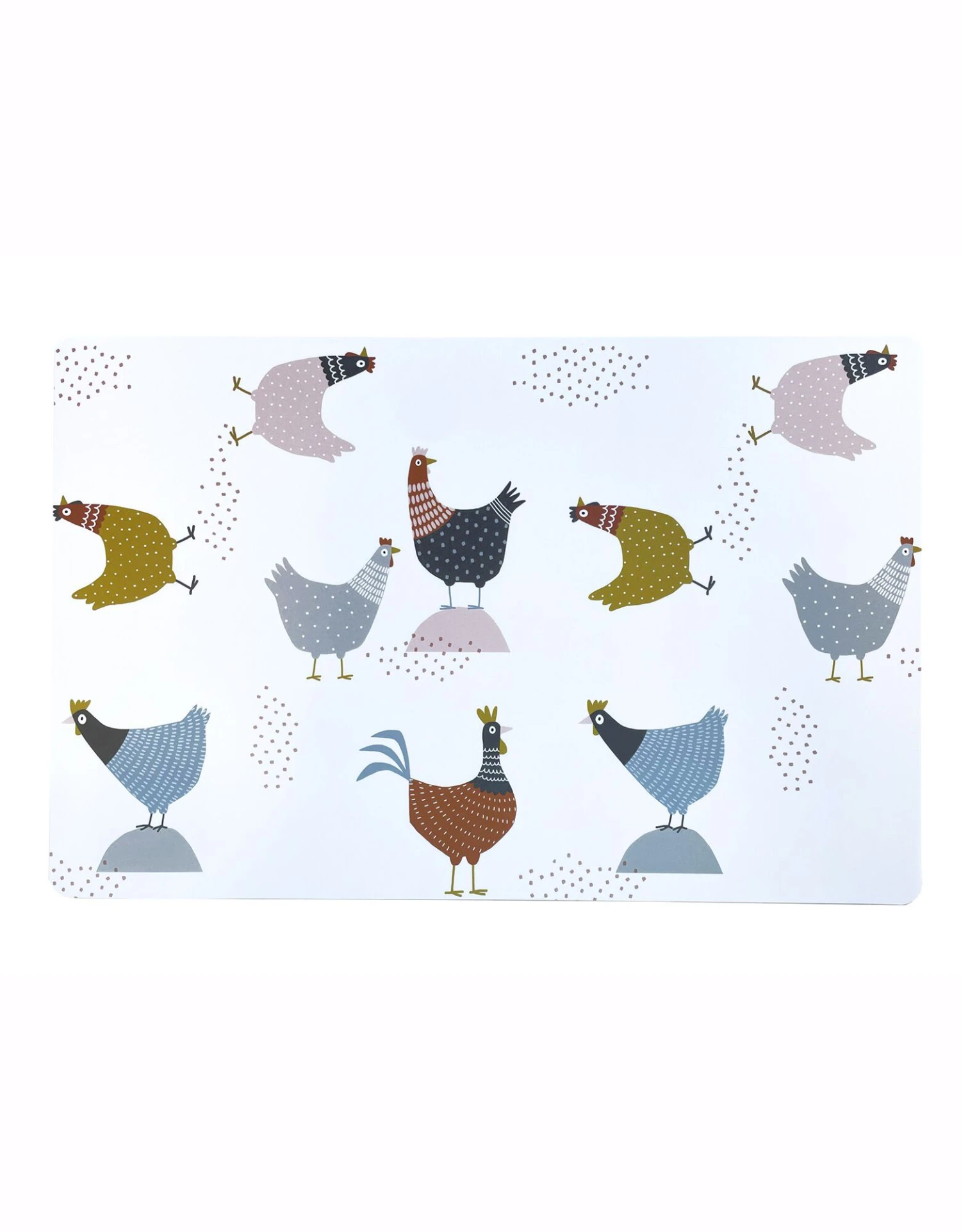 Set De Table Imprimé Poules - Lot De 4 1 Set De Table Imprimé Poules - Lot De 4