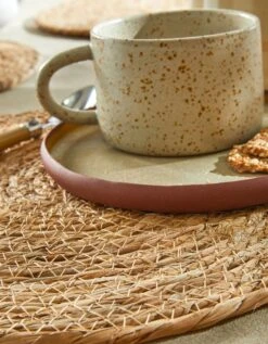 Set De Table Rond Jute Natuel - Lot De 4 -Maison Douceur Promos Magasin 120519 C01 zoomx vue3