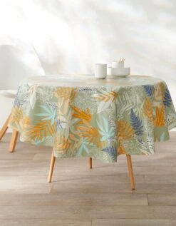 Nappe Toile Cirée Imprimée Feuillages -Maison Douceur Promos Magasin 120532 C01 zoomx vue3