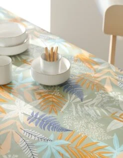 Nappe Toile Cirée Imprimée Feuillages -Maison Douceur Promos Magasin 120532 C01 zoomx vue5