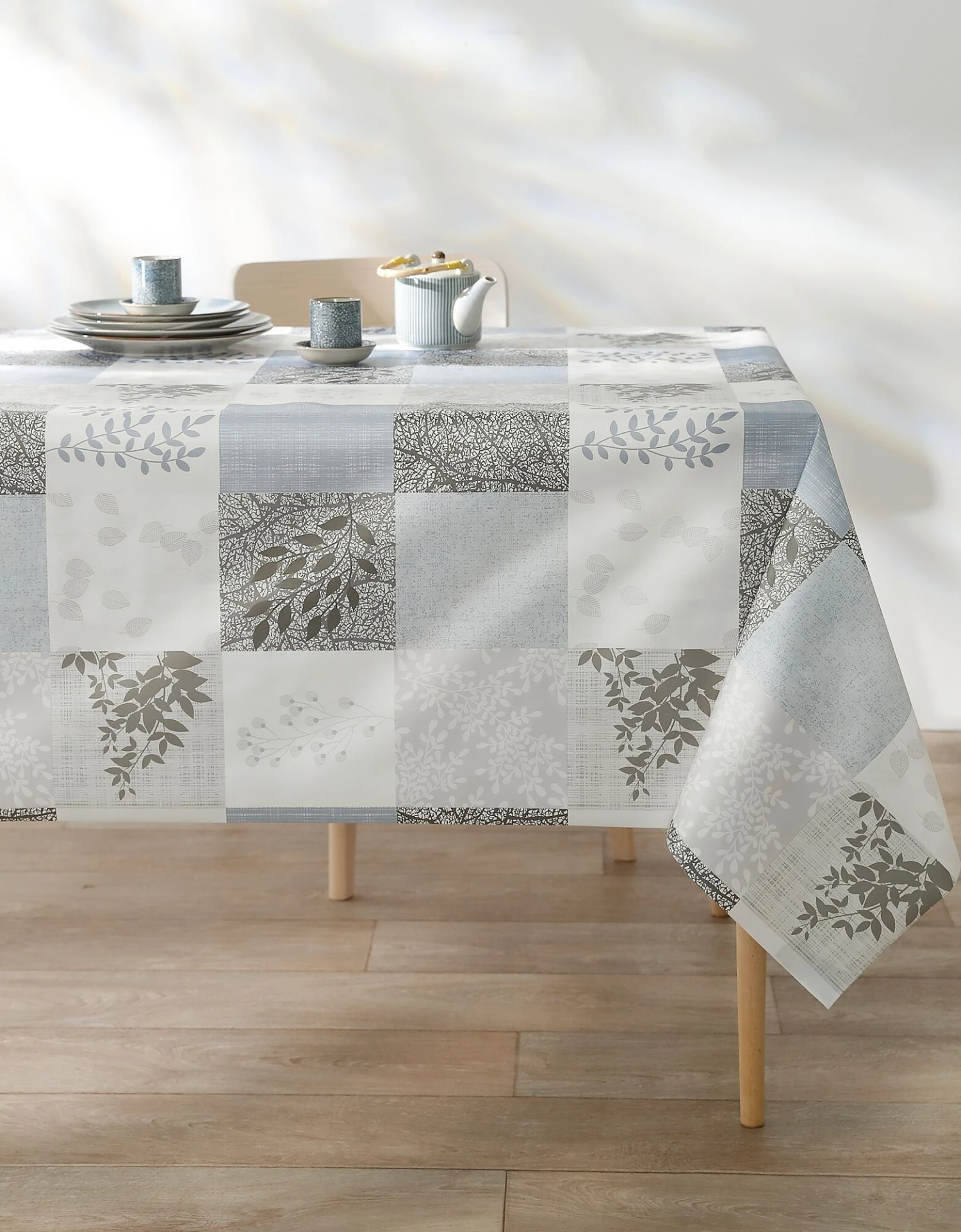 Nappe Toile Cirée Imprimée Patchwork 2 Nappe Toile Cirée Imprimée Patchwork – Image 2