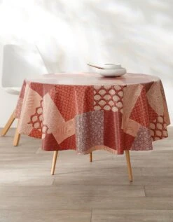 Nappe Toile Cirée Patchwork Japonisant -Maison Douceur Promos Magasin 120535 C01 zoomx vue3