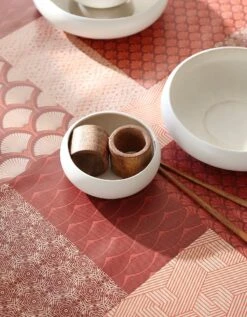 Nappe Toile Cirée Patchwork Japonisant -Maison Douceur Promos Magasin 120535 C01 zoomx vue4