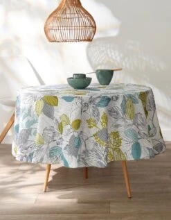 Nappe Anti-taches Imprimé Feuillages -Maison Douceur Promos Magasin 120537 C04 zoomx vue4