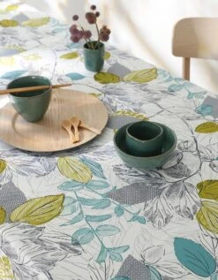 Nappe Anti-taches Imprimé Feuillages -Maison Douceur Promos Magasin 120537 C04 zoomx vue5