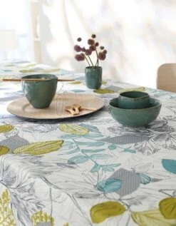 Nappe Anti-taches Imprimé Feuillages -Maison Douceur Promos Magasin 120537 C04 zoomx vue6