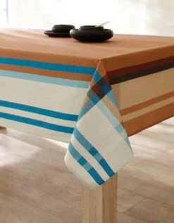 Nappe Fabriquée En France, Motif Carreaux Havanne - Coton Biologique(1) -Maison Douceur Promos Magasin 120539 C01 zoomx vue4