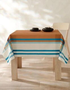 Nappe Fabriquée En France, Motif Carreaux Havanne - Coton Biologique(1) -Maison Douceur Promos Magasin 120539 C01 zoomx vue5