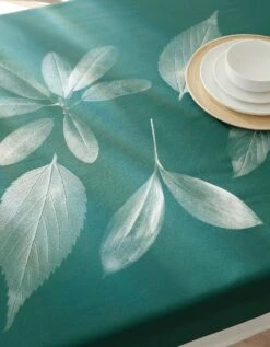 Nappe Fabriquée En France, Motif Placé Herbier - Coton Biologique(1) -Maison Douceur Promos Magasin 120542 C01 zoomx vue4