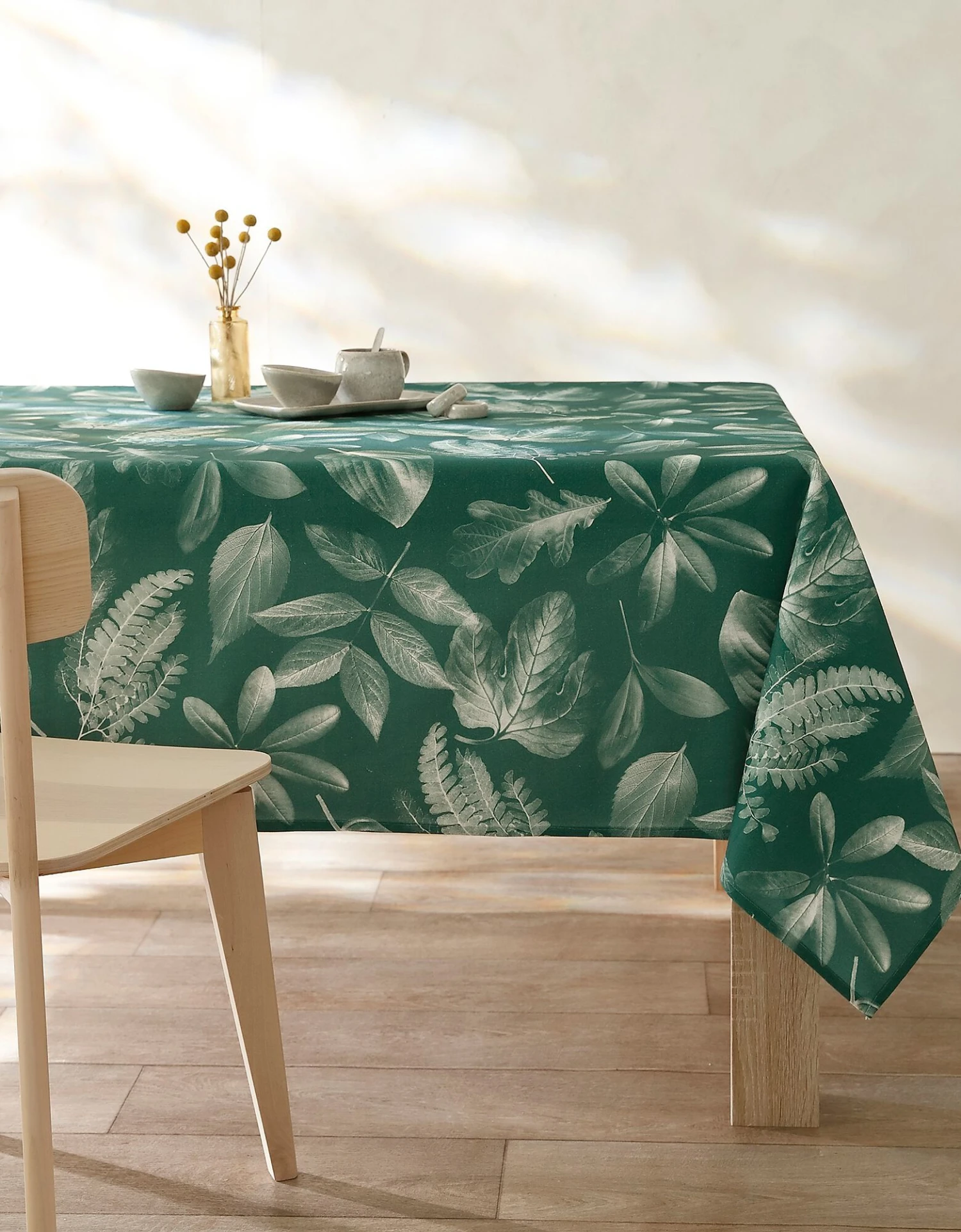 Nappe Fabriquée En France, Motif Herbier - Coton Biologique(1) 1 Nappe Fabriquée En France, Motif Herbier - Coton Biologique(1)