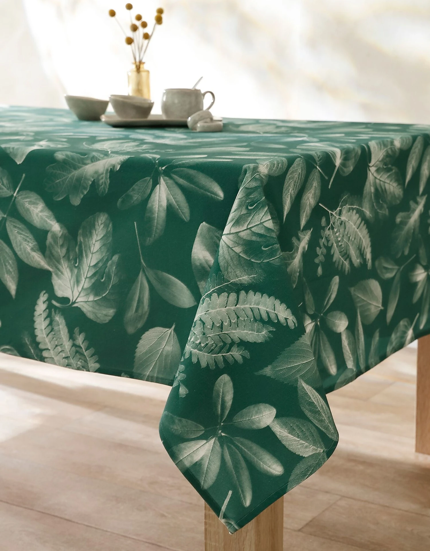 Nappe Fabriquée En France, Motif Herbier - Coton Biologique(1) 2 Nappe Fabriquée En France, Motif Herbier - Coton Biologique(1) – Image 2