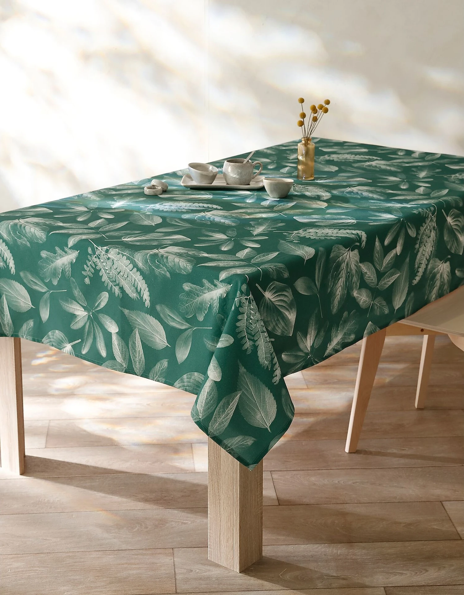 Nappe Fabriquée En France, Motif Herbier - Coton Biologique(1) 4 Nappe Fabriquée En France, Motif Herbier - Coton Biologique(1) – Image 4