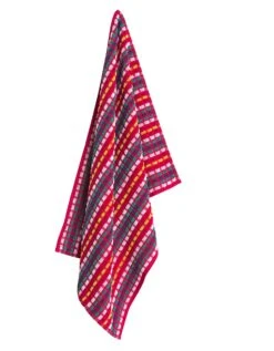 Essuie-mains éponge Grande Taille Fond Rouge - Lots -Maison Douceur Promos Magasin 131168 C01 zoomx vue3