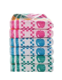 Essuie-mains éponge Grande Taille Pommes Du Verger - Lots