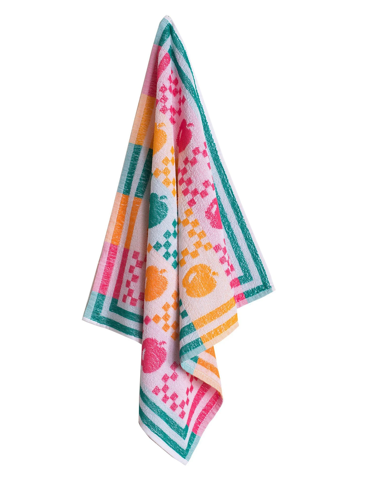 Essuie-mains éponge Grande Taille Pommes Du Verger - Lots 2 Essuie-mains éponge Grande Taille Pommes Du Verger - Lots – Image 2