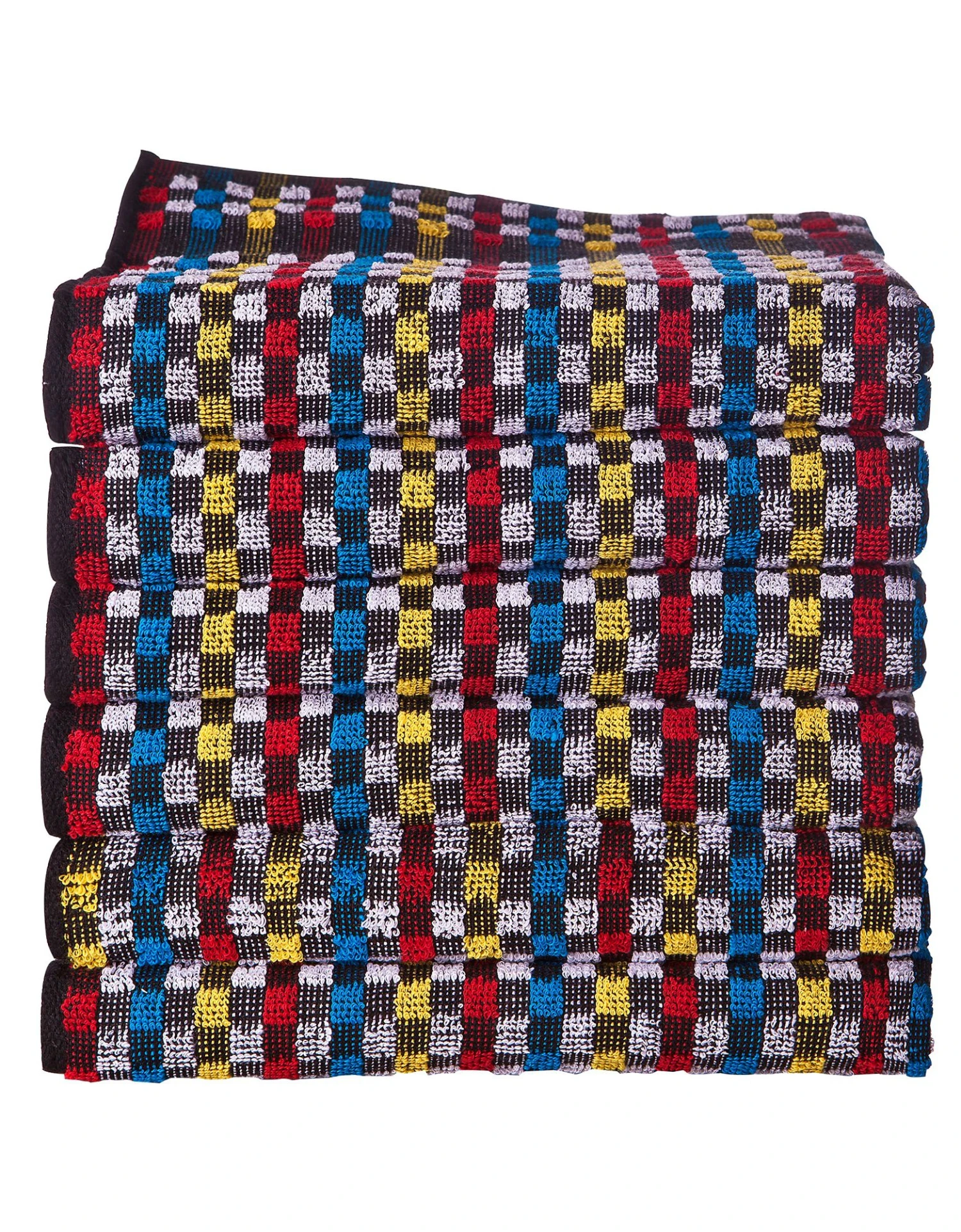 Essuie-mains éponge Fond Noir - Lots 1 Essuie-mains éponge Fond Noir - Lots