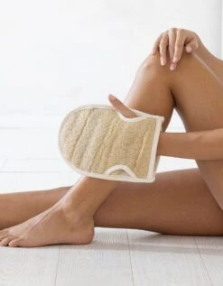 Gant Loofah/coton Massage Pour Droitiers Ou Gauchers -Maison Douceur Promos Magasin 232756 C01 zoomx vue4