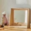 Miroir Carré En Bois Naturel