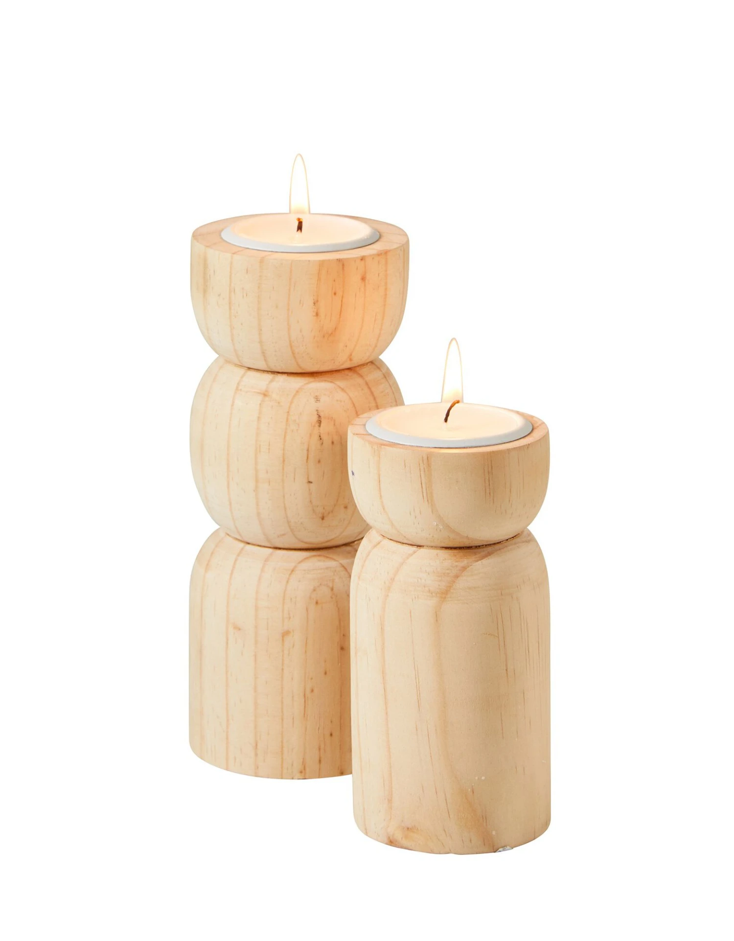 Porte Bougie Photophore En Bois 2 Porte Bougie Photophore En Bois – Image 2