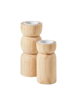 Porte Bougie Photophore En Bois 5 Porte Bougie Photophore En Bois -Maison Douceur Promos Magasin 236481 C01 zoomx vue3