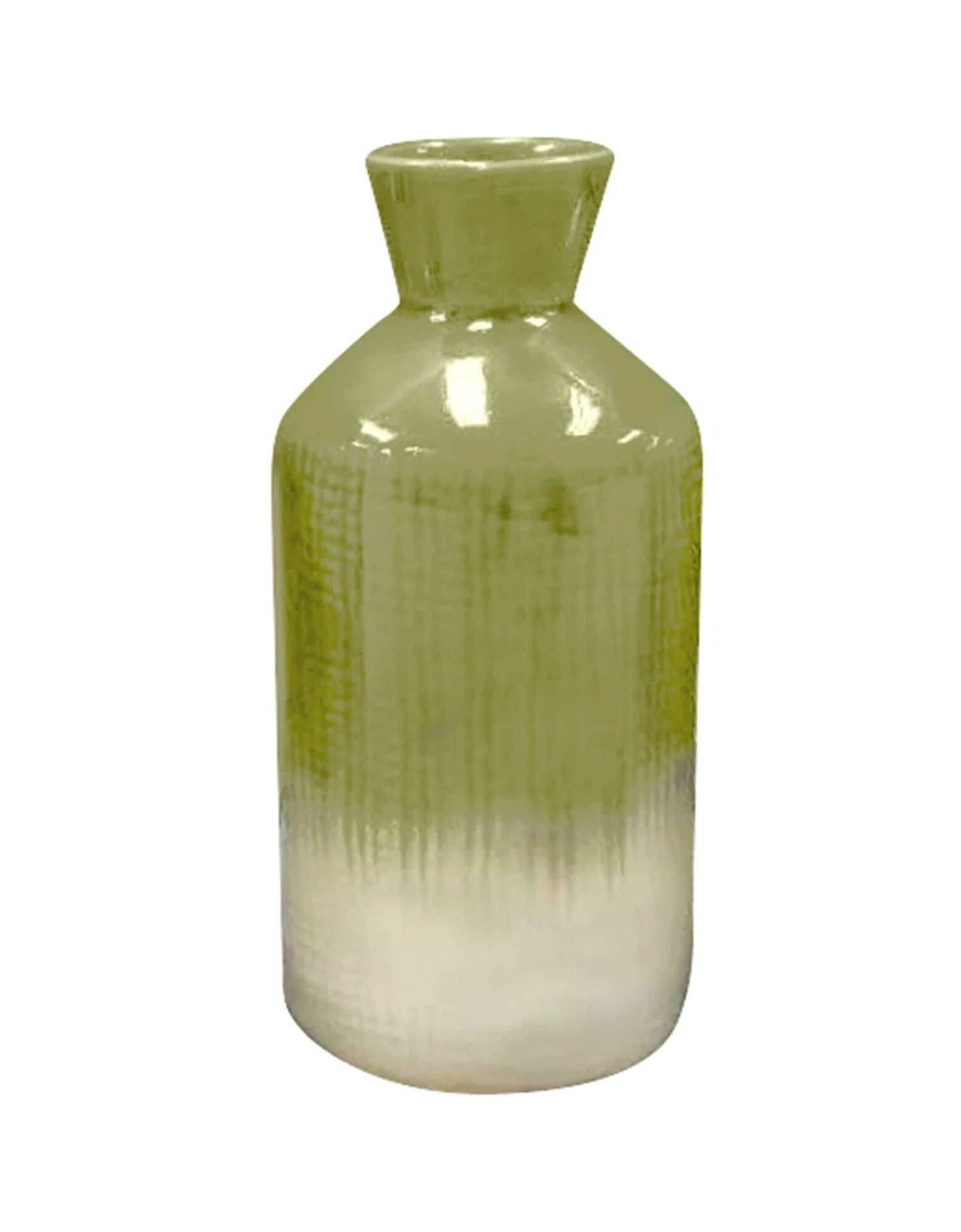 Vase En Céramique Bicolore - Hauteur 18 Cm 2 Vase En Céramique Bicolore - Hauteur 18 Cm – Image 2