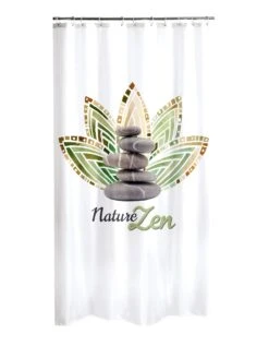 Rideau De Douche Imprimé Zen Forest