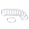 Anneaux De Douche Translucides - Lot De 12