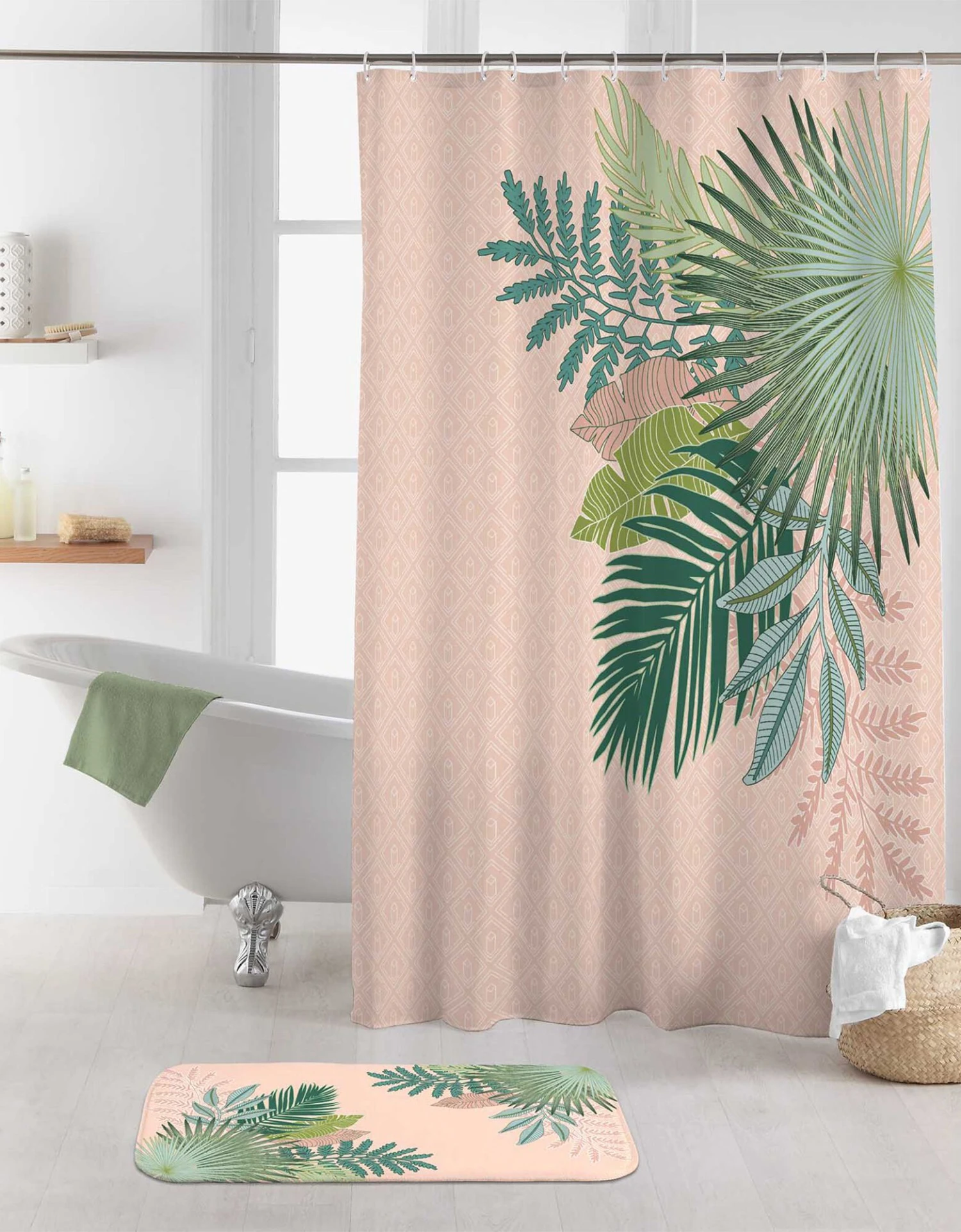 Rideau De Douche Imprimé Rosy Bay 1 Rideau De Douche Imprimé Rosy Bay