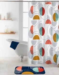 Rideau De Douche Imprimé Graphique