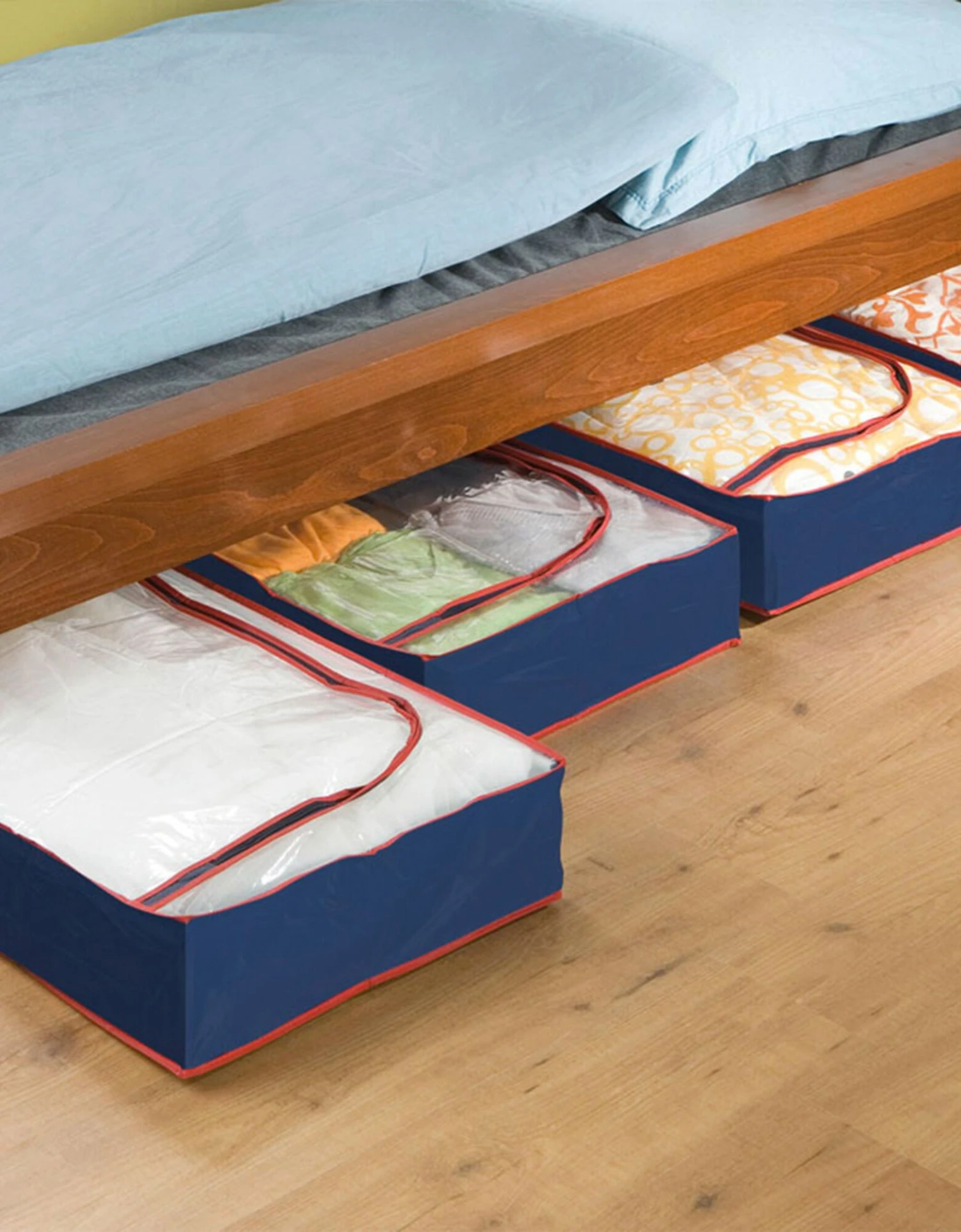 Housse Rangement Dessous De Lit - Lot De 4 1 Housse Rangement Dessous De Lit - Lot De 4