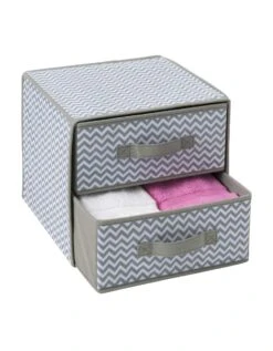 Cube 2 Tiroirs Tissu
