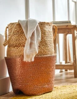 Panier Jute Tressé Naturel / Cuivre -Maison Douceur Promos Magasin 247098 C01 zoomx vue3