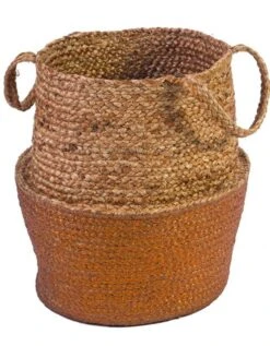 Panier Jute Tressé Naturel / Cuivre -Maison Douceur Promos Magasin 247098 C01 zoomx vue4