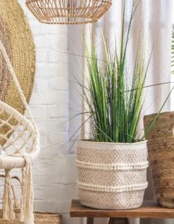 Panier Rond Ethnique Jute Véritable -Maison Douceur Promos Magasin 247103 C01 zoomx vue5