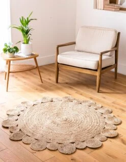 Tapis Rond En Jute Ajouré -Maison Douceur Promos Magasin 291001 C01 zoomx vue4