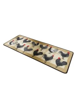 Tapis Cuisine Motif Coqs