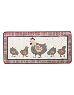 Tapis Cuisine Motif Cocotte Et Ses Poussins