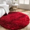 Tapis Rond Poils Longs