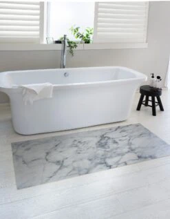 Tapis Vinyle Effet Marbre Blanc -Maison Douceur Promos Magasin 291111 C01 zoomx vue6