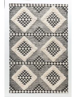 Tapis Imprimé Tufté Eko Noir/naturel -Maison Douceur Promos Magasin 291164 C01 zoomx vue4