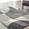 Tapis Décoratif Motif Géométrique