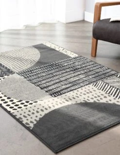 Tapis Décoratif Motif Géométrique